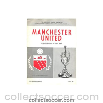 1967 - Manchester United Australian Tour 1967 official programme - Collect Soccer