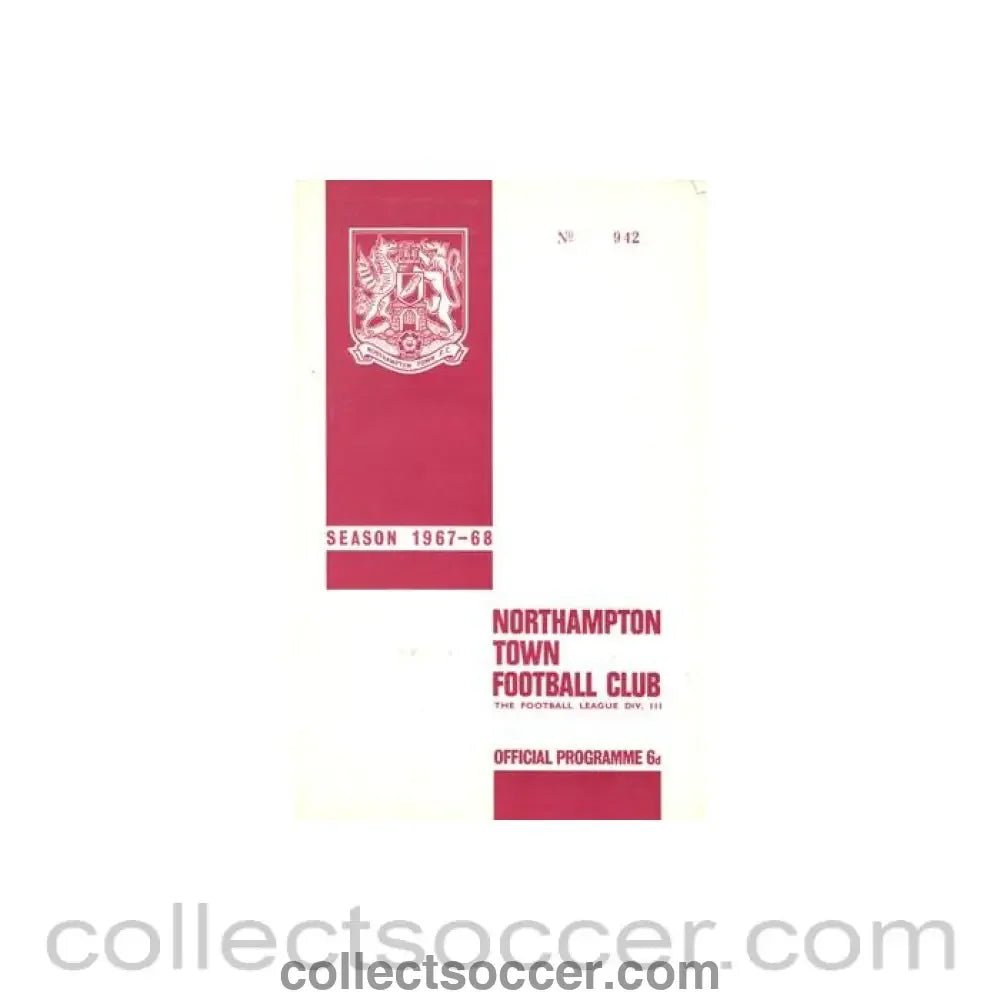 1967 - Northampton Town v Mansfield Town official programme 05/09/1967 Football League - Collect Soccer