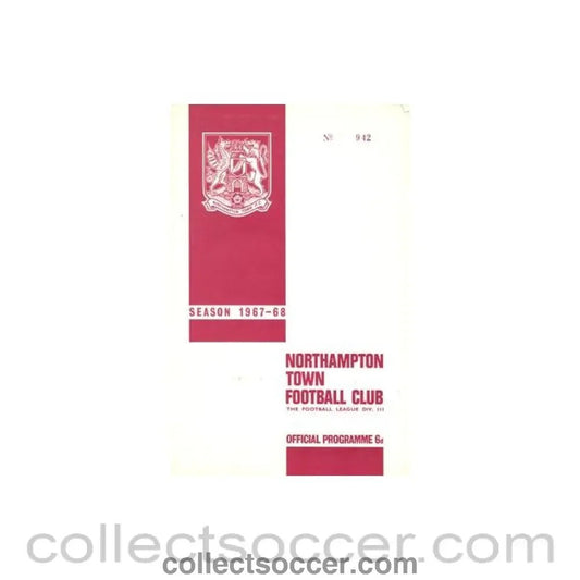 1967 - Northampton Town v Mansfield Town official programme 05/09/1967 Football League - Collect Soccer