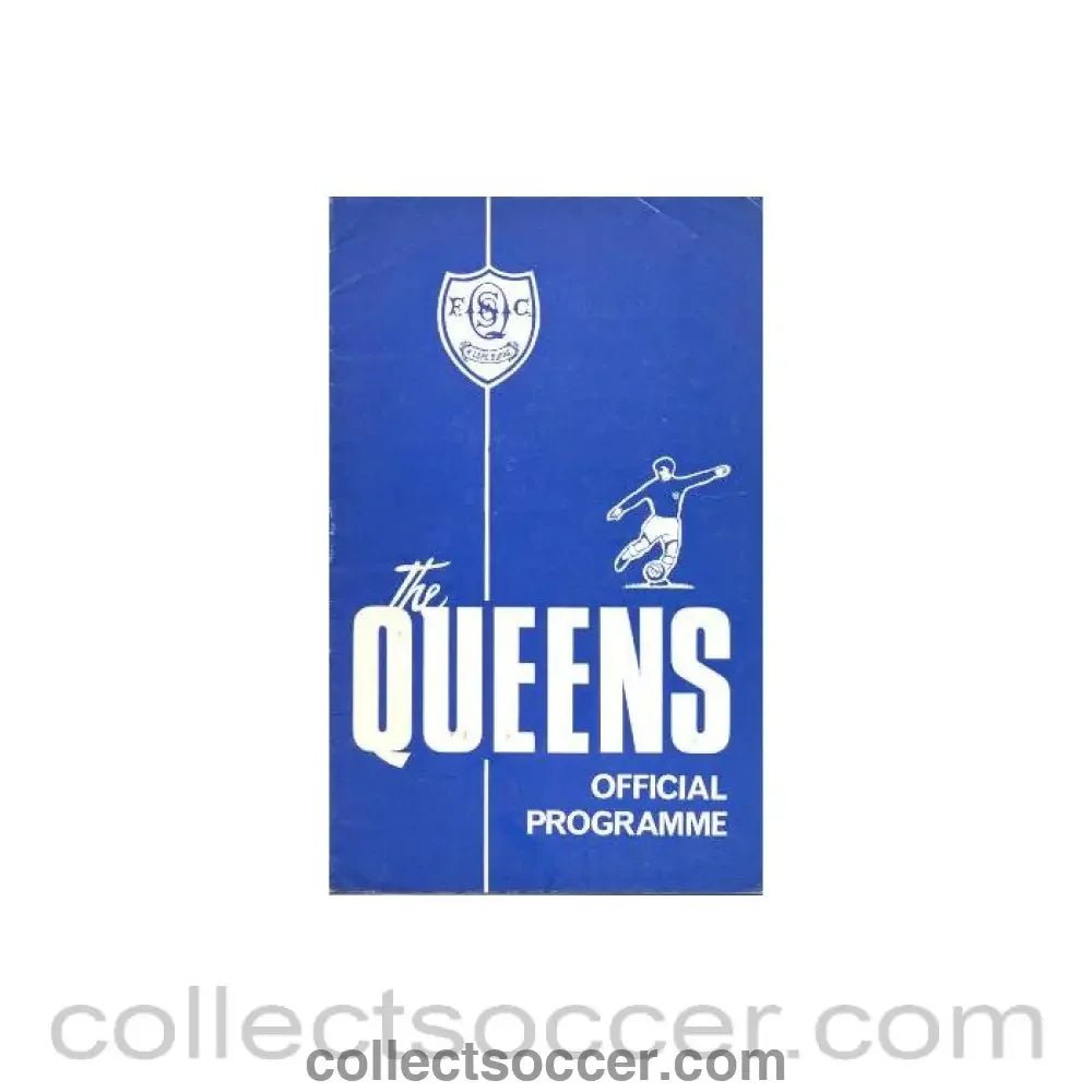 1967 - Queen Of The South v Dumbarton official programme 1967 - 1968 - Collect Soccer