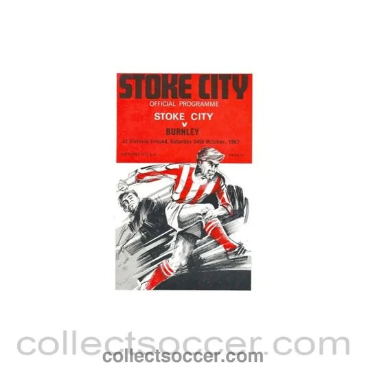 1967 - Stoke City v Burnley official programme 14/10/1967 - Collect Soccer