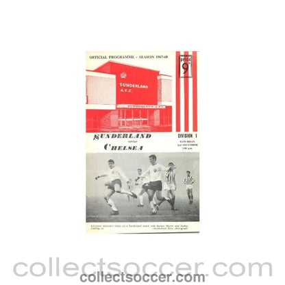 1967 - Sunderland vChelsea official programme 02/12/1967 - Collect Soccer