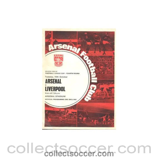 1968 - Arsenal v Liverpool official programme 15/10/1968