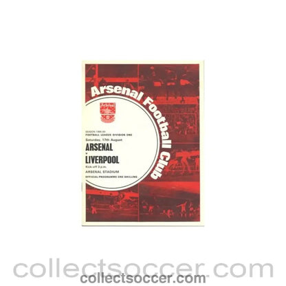 1968 - Arsenal v Liverpool official programme 17/08/1968 - Collect Soccer