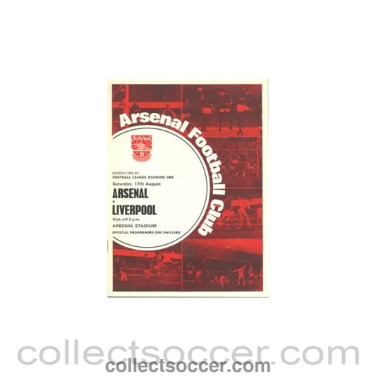 1968 - Arsenal v Liverpool official programme 17/08/1968