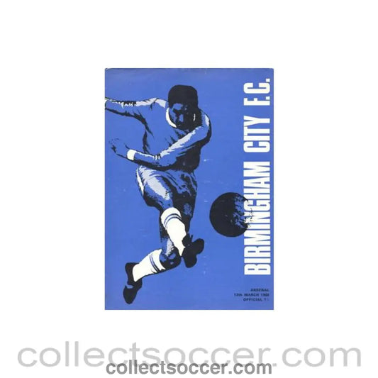 1968 - Birmingham City v Arsenal official programme 12/03/1968 F.A. Cup