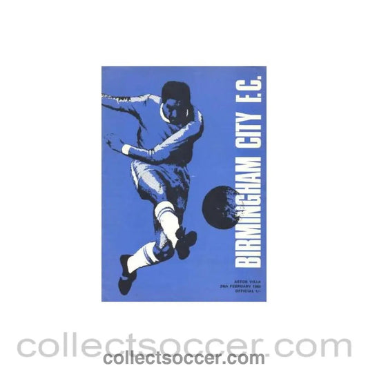 1968 - Birmingham City v Aston Villa official programme 24/02/1968 - Collect Soccer