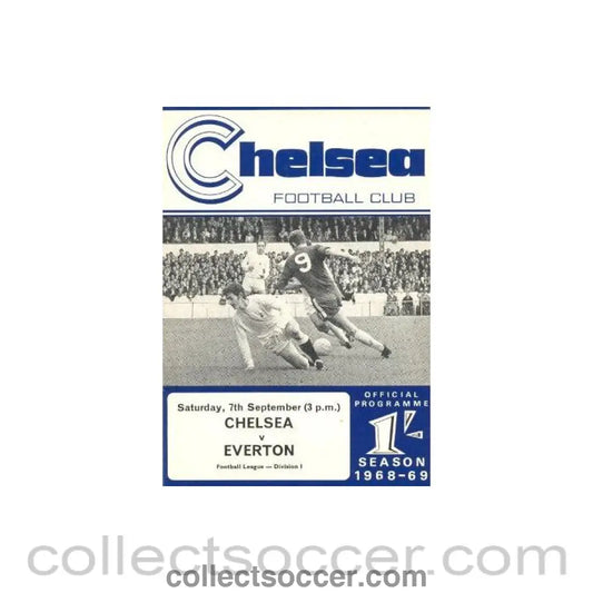 1968 - Chelsea v Everton official programme 07/09/1968