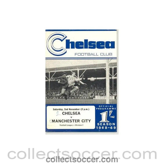 1968 - Chelsea v Manchester City official programme 02/11/1968