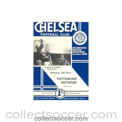 1968 - Chelsea v Tottenham Hotspur official programme 13/04/1968 - Collect Soccer