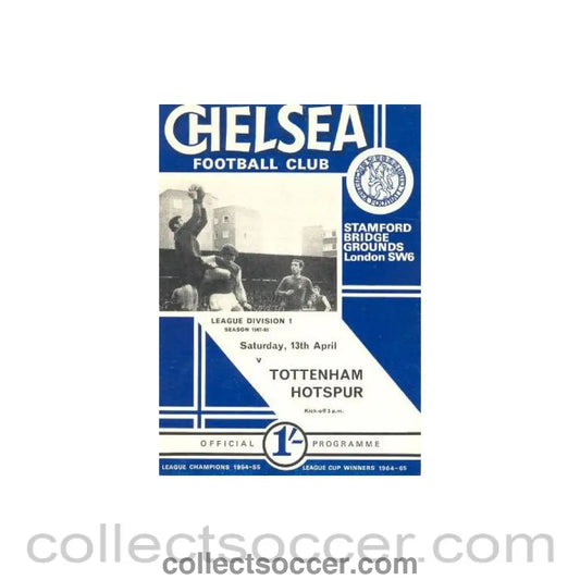1968 - Chelsea v Tottenham Hotspur official programme 13/04/1968