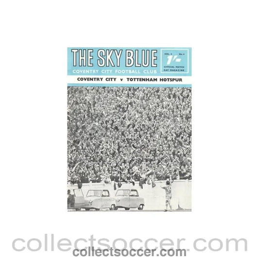 1968 - Coventry City v Tottenham Hotspur official programme 17/09/1968 Football League - Collect Soccer
