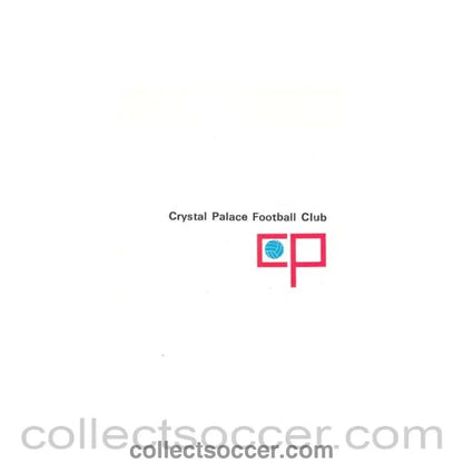 1968 - Crystal Palace v Ipswich Town official programme 01/05/1968 - Collect Soccer