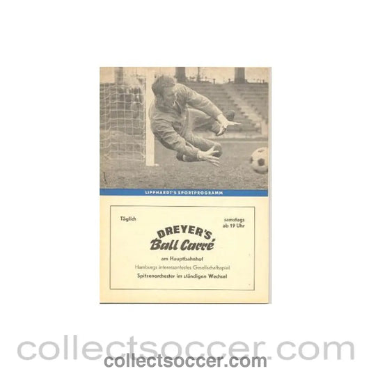 1968 Cup Winners Cup Semi Final Hamburg v Cardiff City Lipphardt’s Edition programme 24/04/1968