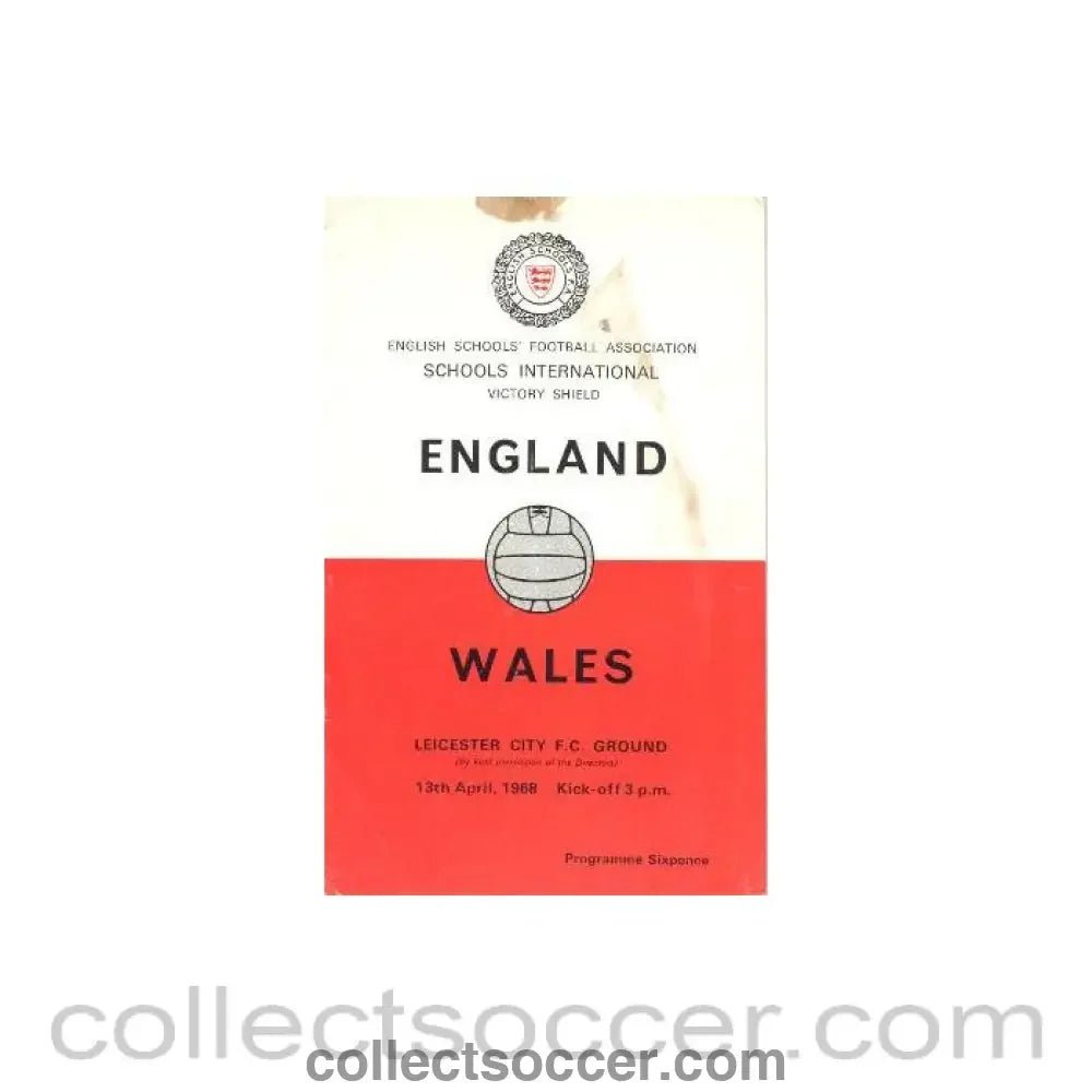 1968 England v Wales official programme 13/04/1968 - Collect Soccer
