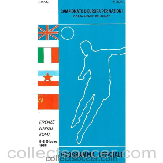 1968 European Championship Football Programme - Collect Soccer