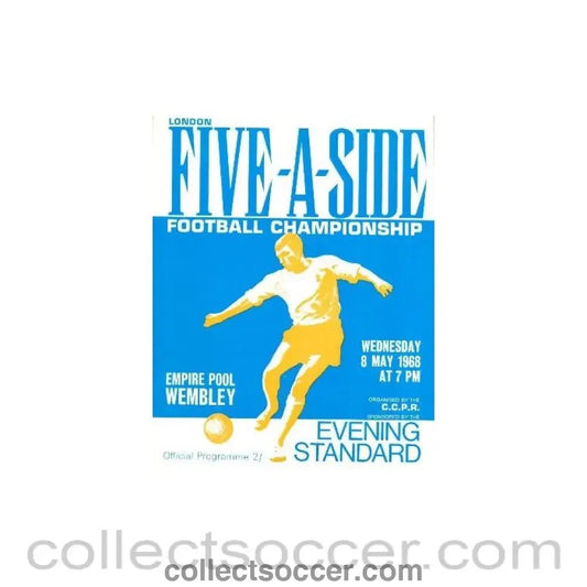1968 Five - a - Side Evening Standard official programme 08/05/1968 - Collect Soccer