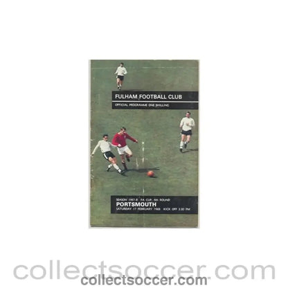 1968 - Fulham v Portsmouth official programme 17/02/1968 - Collect Soccer