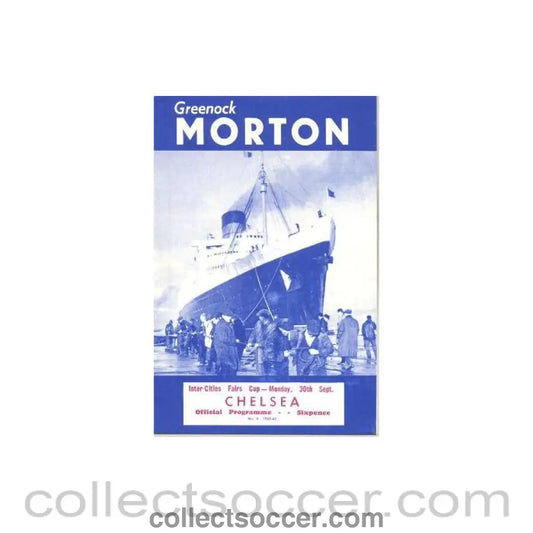 1968 - Greenock Morton vChelsea official programme 30/09/1968