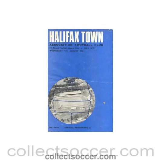 1968 - Halifax Town v Hull City official programme 14/08/1968 Football League - Collect Soccer