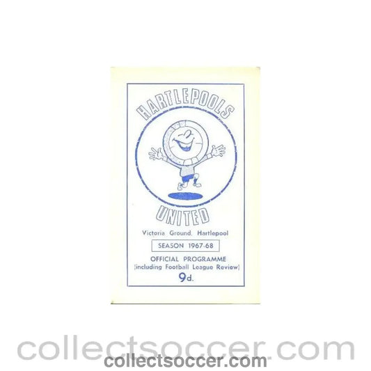 1968 - Hartlepool United v Exeter City official programme 01/04/1968 Football League - Collect Soccer