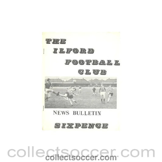1968 - Ilford Football Club News Bulletin of season 1968-1969