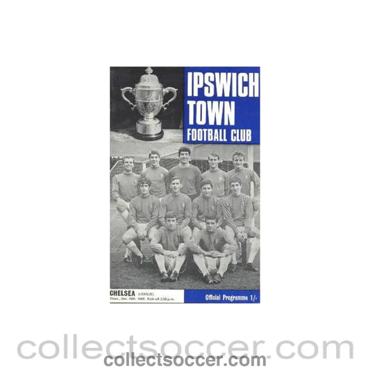 1968 - Ipswich Town vChelsea official programme 26/12/1968