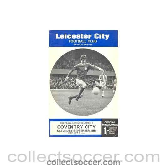 1968 - Leicester City v Coventry City official programme 28/09/1968 Football League - Collect Soccer