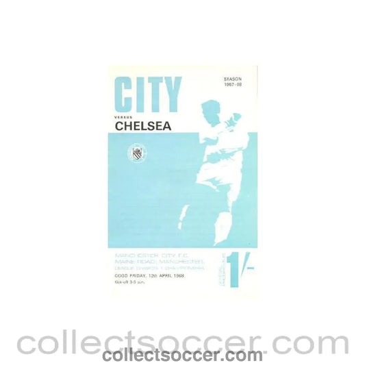 1968 - Manchester City vChelsea official programme 12/04/1968