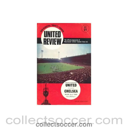 1968 - Manchester United v Chelsea official programme 02/03/1968 - Collect Soccer