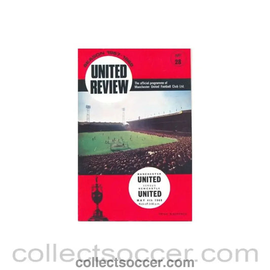 1968 - Manchester United v Newcastle United official programme 04/05/1968 - Collect Soccer