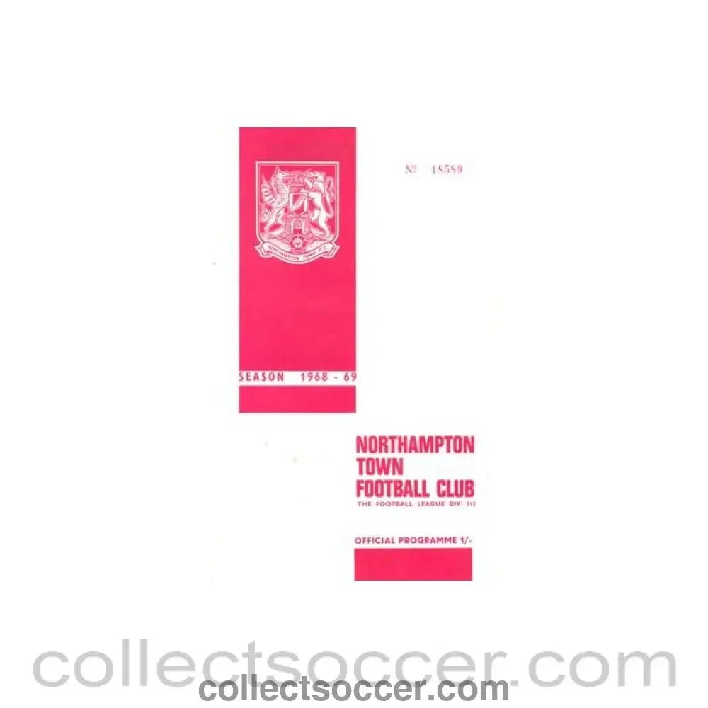 1968 - Northampton Town v Luton official programme 28/12/1968 Football League - Collect Soccer