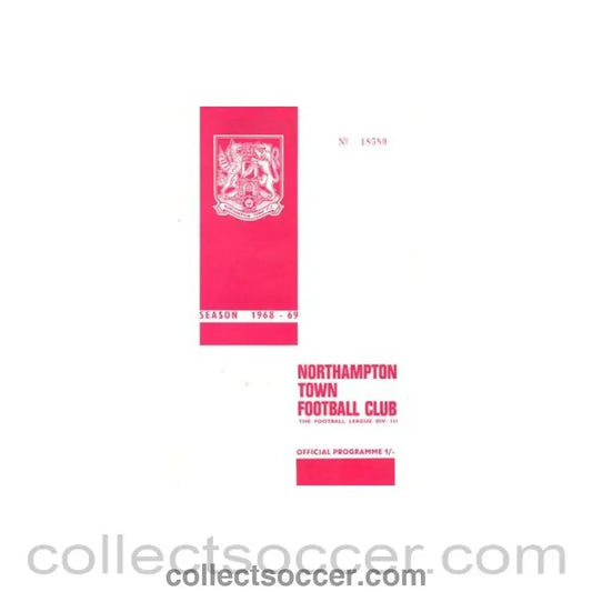 1968 - Northampton Town v Luton official programme 28/12/1968 Football League - Collect Soccer