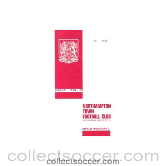 1968 - Northampton Town v Torquay United official programme 02/11/1968 Football League - Collect Soccer