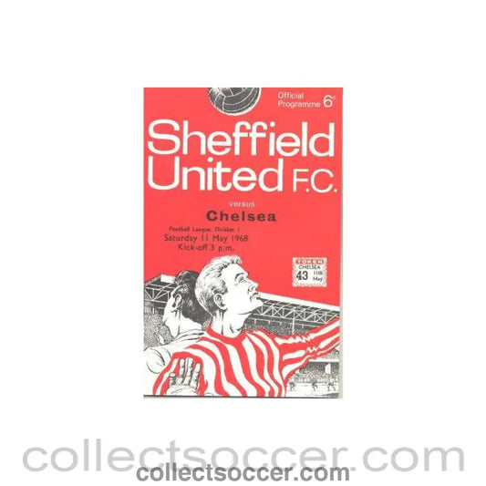 1968 - Sheffield United vChelsea official programme 11/05/1968
