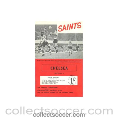1968 - Southampton vChelsea official programme 06/01/1968 - Collect Soccer