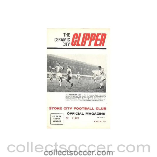 1968 - Stoke City v Manchester United official programme 23/11/1968 - Collect Soccer