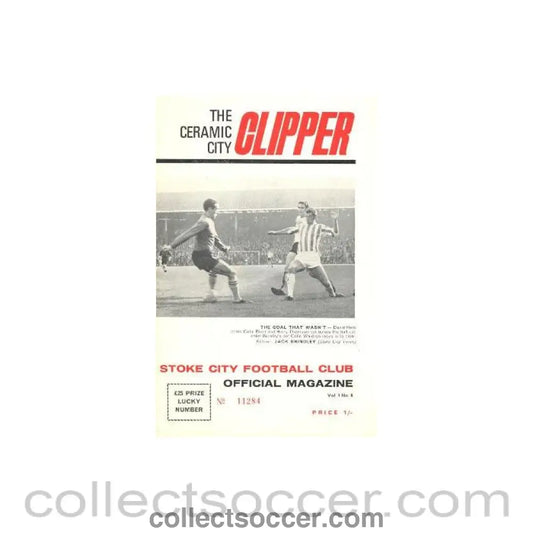 1968 - Stoke City vChelsea official programme 26/10/1968