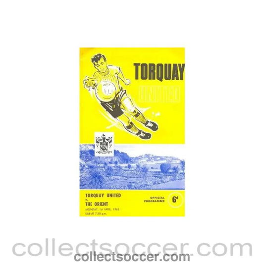 1968 - Torquay United v Leyton Orient official programme 01/04/1968 - Collect Soccer