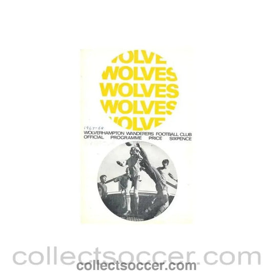 1968 - Wolverhampton Wanderers v Everton official programme 06/01/1968 Football League - Collect Soccer