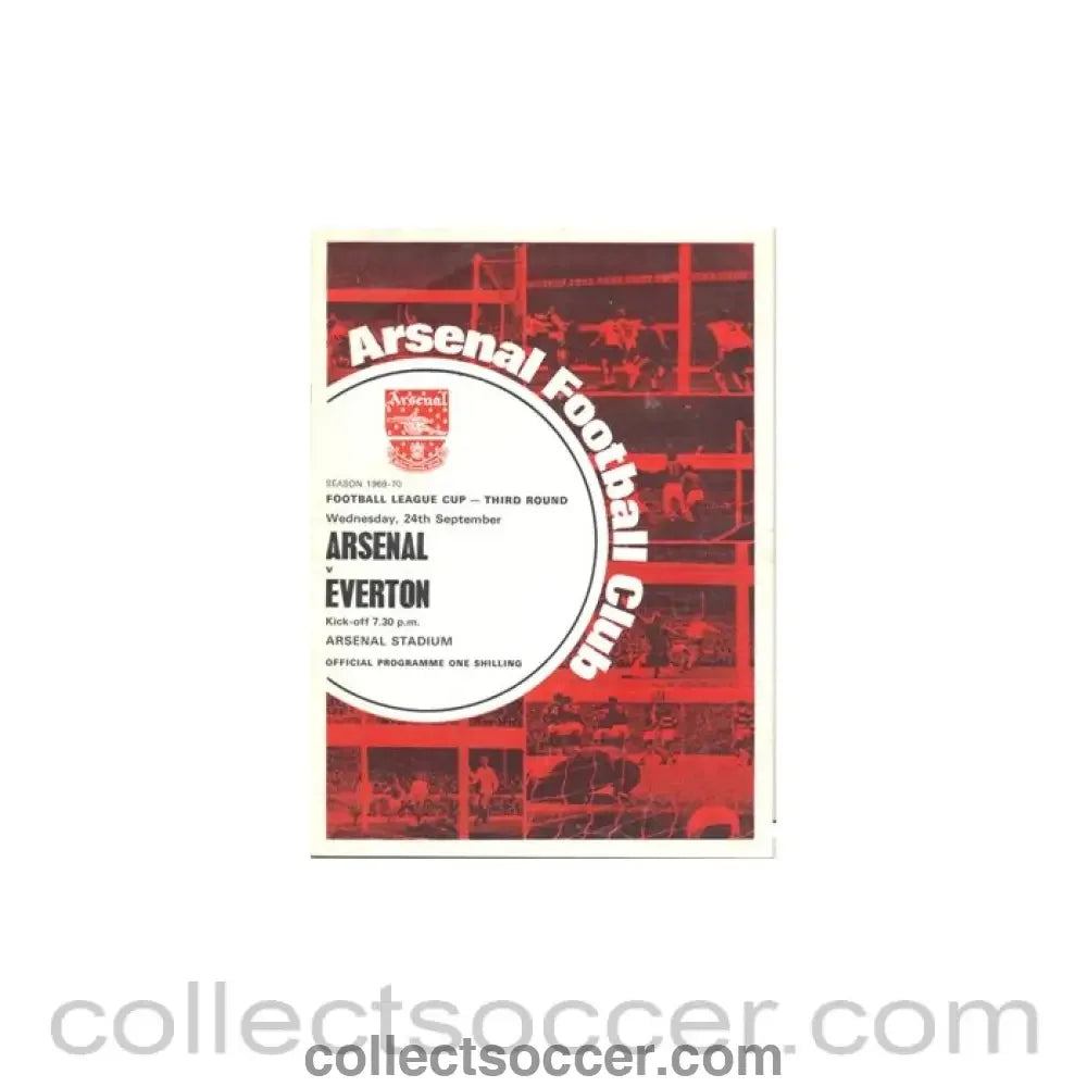 1969 - Arsenal v Everton official programme 24/09/1969