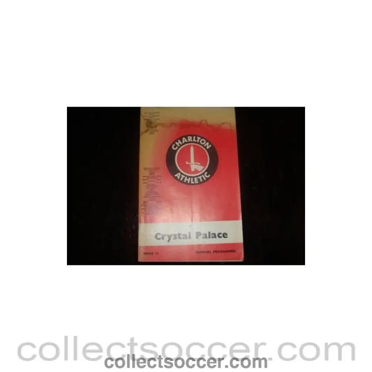 1969 - Charlton Athletic v Crystal Palace official programme 22/03/1969 - Collect Soccer