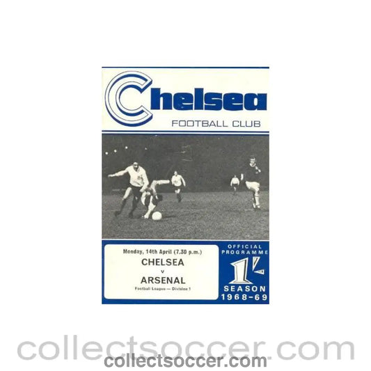 1969 - Chelsea v Arsenal official programme 14/04/1969