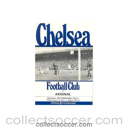1969 - Chelsea v Arsenal official programme 27/09/1969 Football League