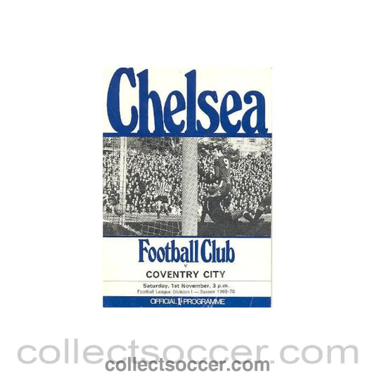 1969 - Chelsea v Coventry City official programme 01/11/1969 Football League