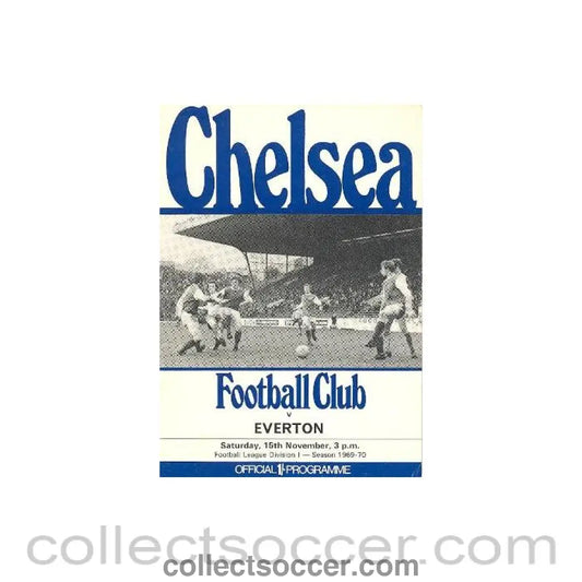 1969 - Chelsea v Everton official programme 15/11/1969 Football League