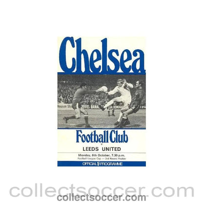 1969 - Chelsea v Leeds United official programme 06/10/1969 - Collect Soccer
