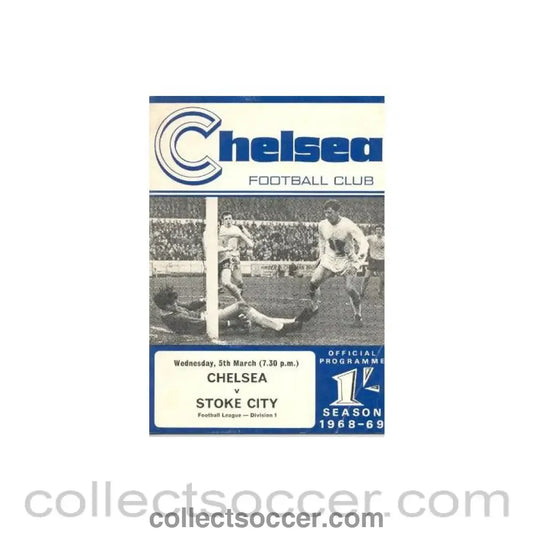 1969 - Chelsea v Stoke City official programme 05/03/1969