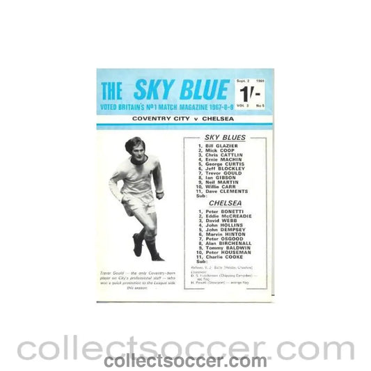 1969 - Coventry City vChelsea official programme 02/09/1969