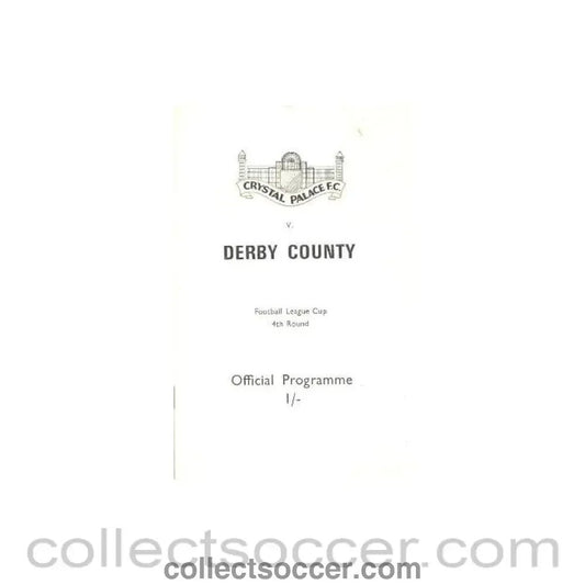 1969 - Crystal Palace v Derby County official programme 15/10/1969 - Collect Soccer